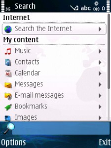 Ricerca in Symbian