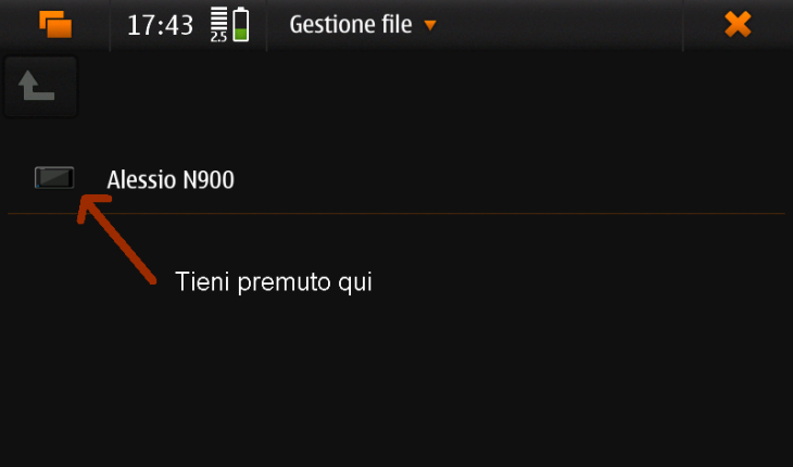 N900, come formattare la Memoria di Massa