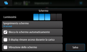 Configurazione display N900