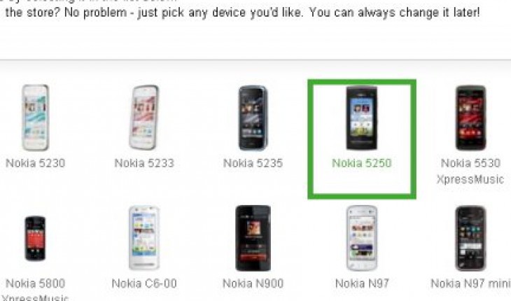 Nokia 5250 svelato (?) su Ovi Store