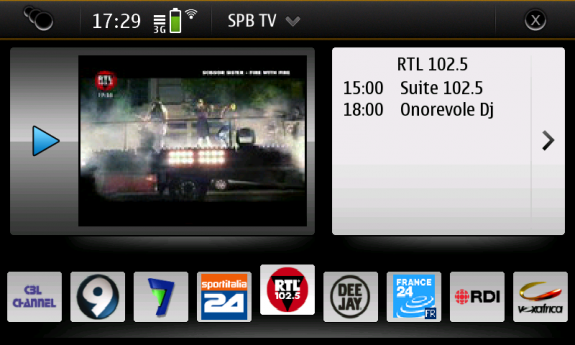 SPB TV per N900 (Maemo)