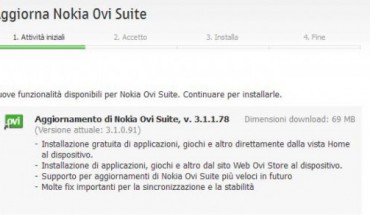 Nokia Ovi Suite si aggiorna alla versione 3.1.1.78