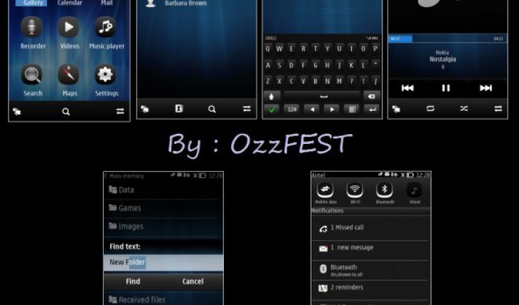 New Symbian Belle by OzzFEST