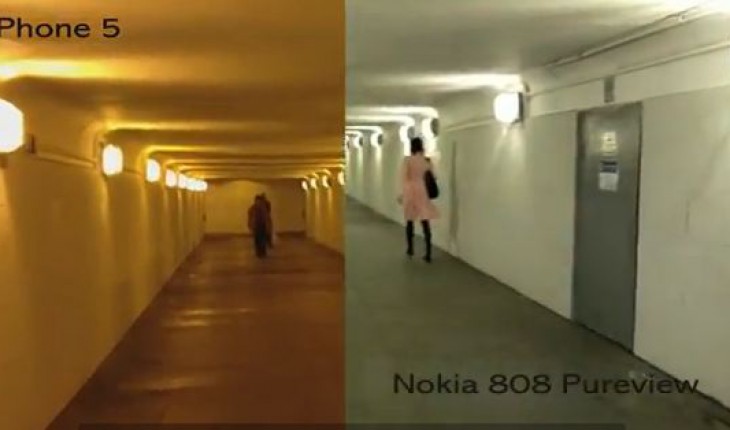 Nokia 808 PureView vs iPhone 5, registrazione video a confronto