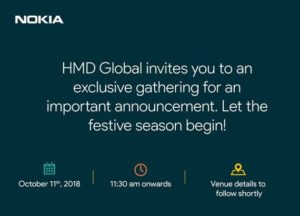 Evento HMD Global - 11 ottobre