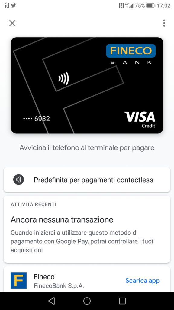 Fineco - Google Pay
