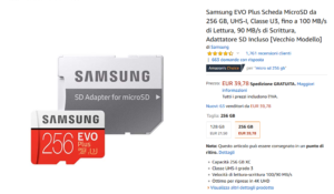 Micro SD Samsung EVO Plus