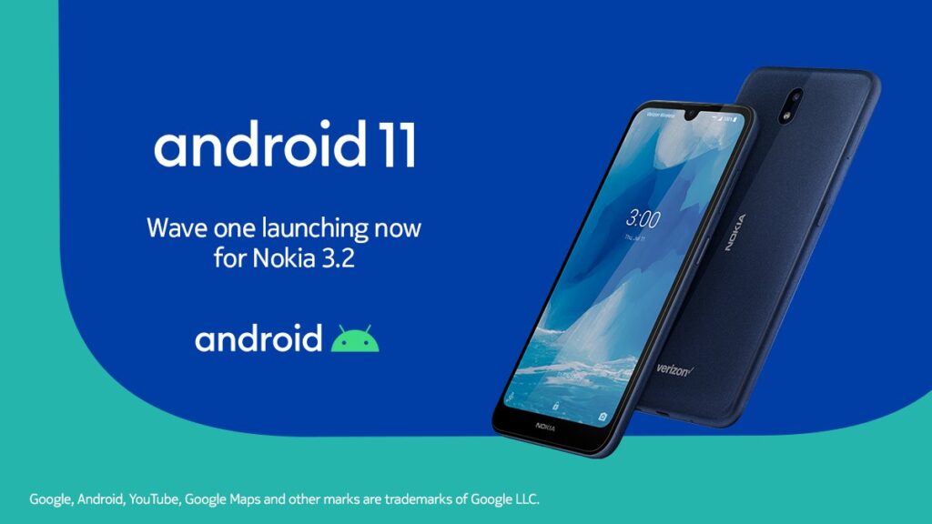 Android 11 su Nokia 3.2